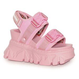 Anthony Wang Goose Berry Platform Womens Sandals Size 7 Pastel Pink NIB